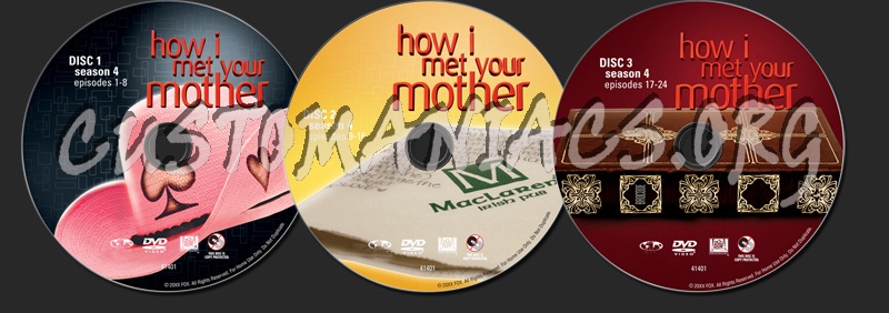 How I Met Your Mother Season 4 dvd label