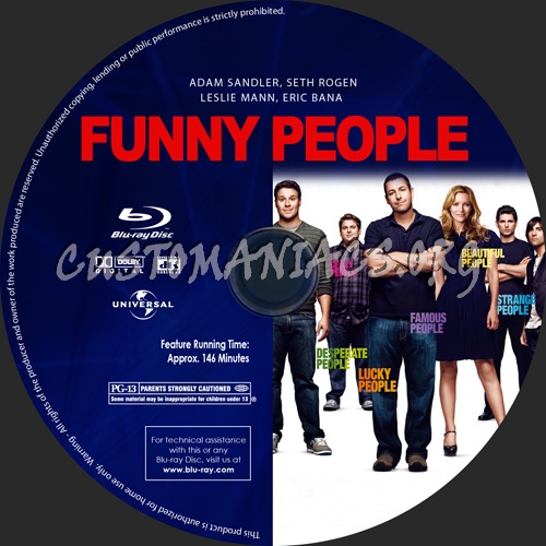 Funny People blu-ray label