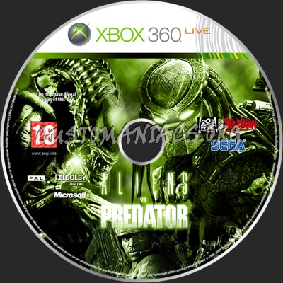 Aliens vs Predator dvd label