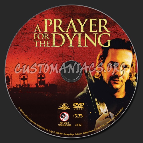 A Prayer for the Dying dvd label
