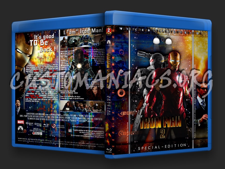 Marvel Cinematic Universe - Iron Man 2 (2010) blu-ray cover