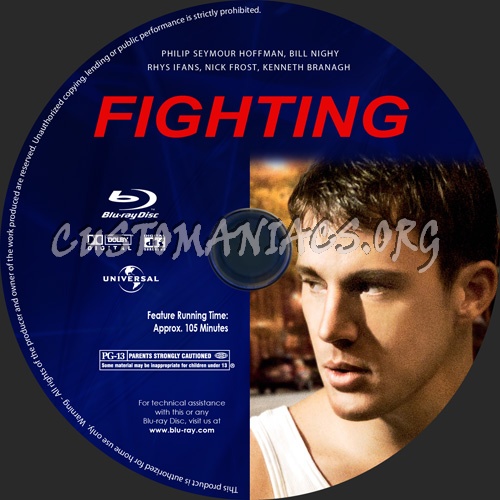 Fighting blu-ray label