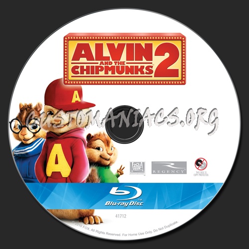 Alvin and the Chipmunks 2 blu-ray label