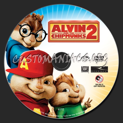 Alvin and the Chipmunks 2 dvd label