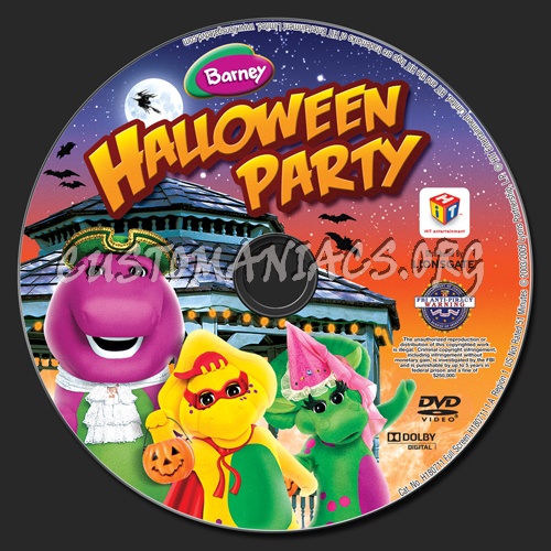 Barney: Halloween Party dvd label