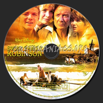 Swiss Family Robinson dvd label