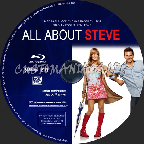 All about Steve blu-ray label