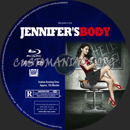 Jennifer's Body blu-ray label