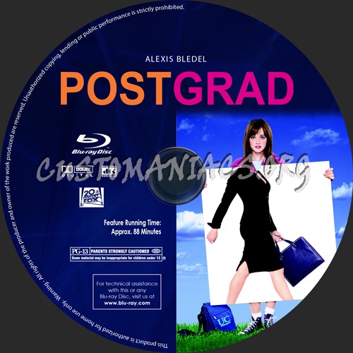 Post Grad blu-ray label