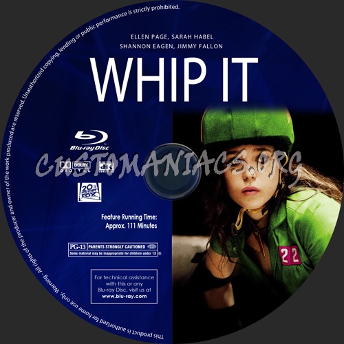 Whip It blu-ray label