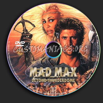 Mad Max 3 dvd label