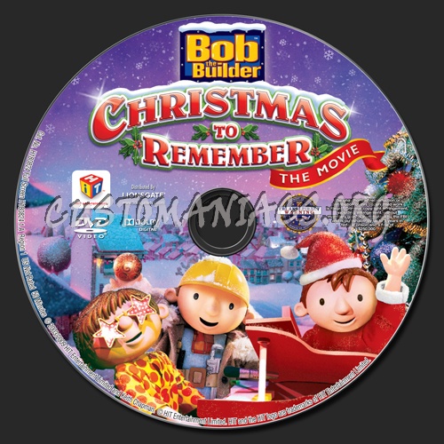 Bob the Builder: Christmas to Remember dvd label