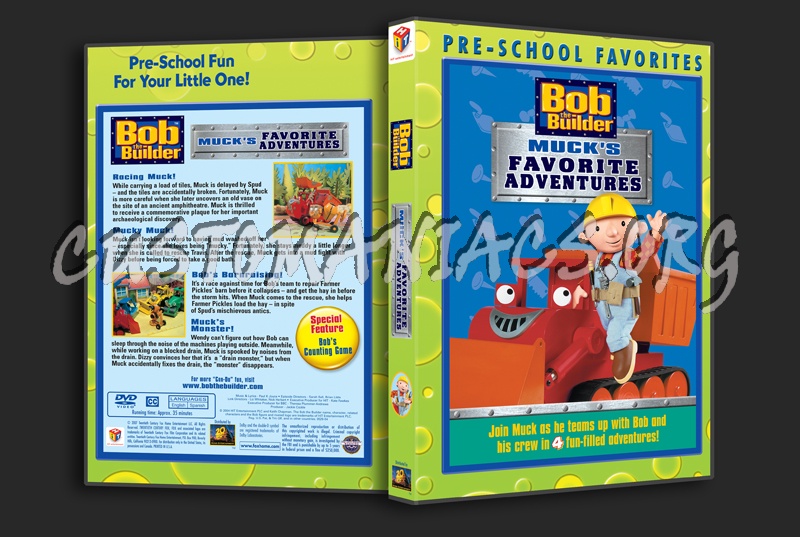 Bob the Builder Muck's Favorite Adventures dvd cover