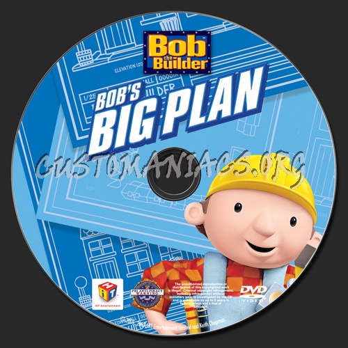 Bob the Builder The Big Plan dvd label