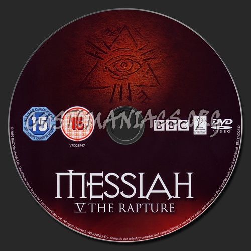Messiah V: The Rapture dvd label