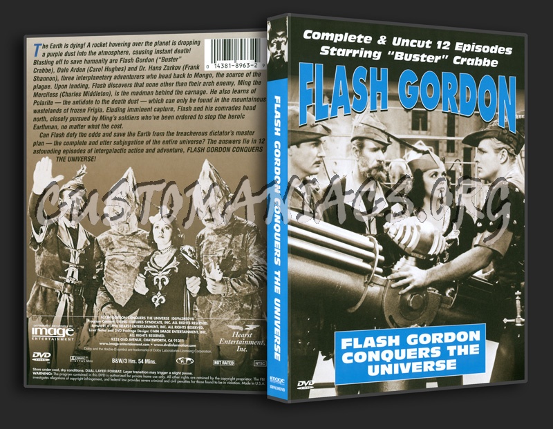 Flash Gordon: Flash Gordon Conquers The Universe dvd cover