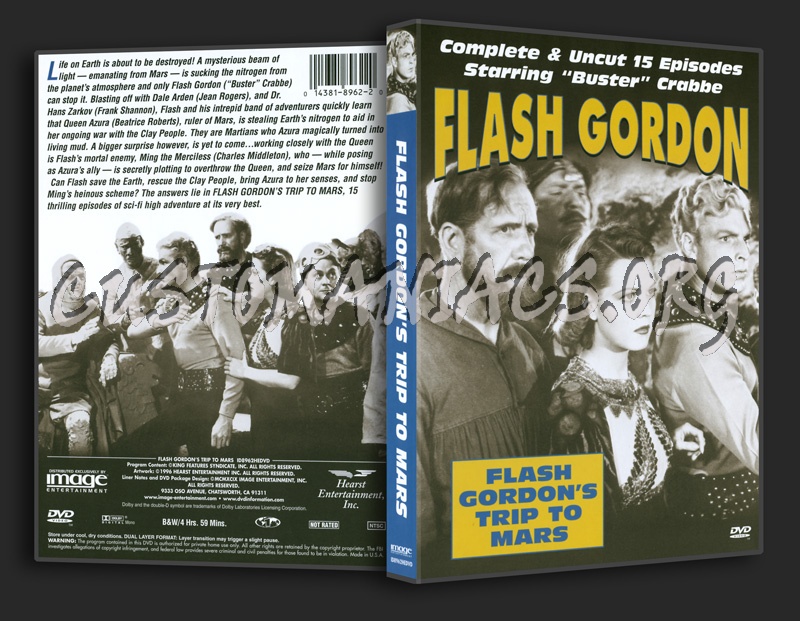 Flash Gordon: Flash Gordon's Trip To Mars dvd cover