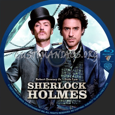 Sherlock Holmes blu-ray label