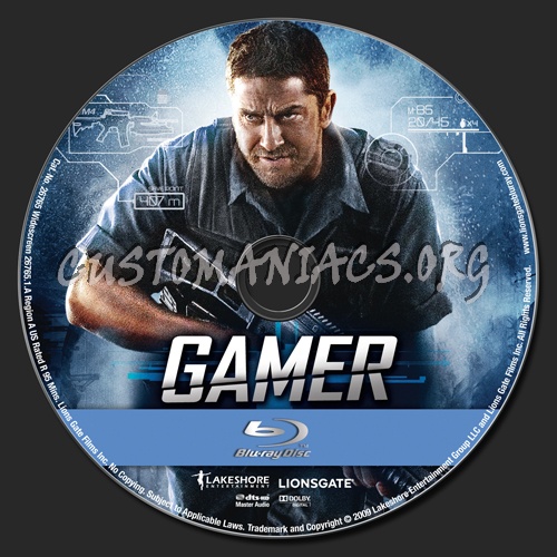 Gamer blu-ray label