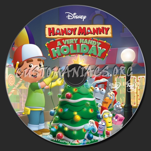 Handy Manny A Very Handy Holiday dvd label
