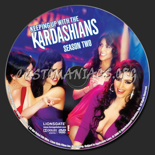 Keeping Up with the Kardashians Season 2 dvd label