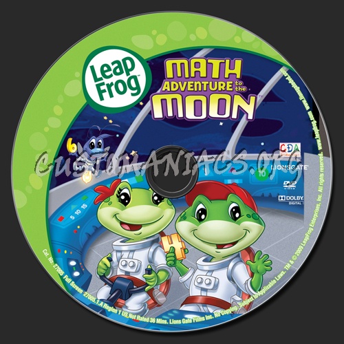Leap Frog Math Adventure to the Moon dvd label