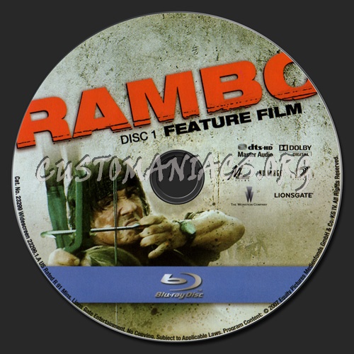 Rambo blu-ray label