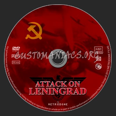 Attack On Leningrad dvd label