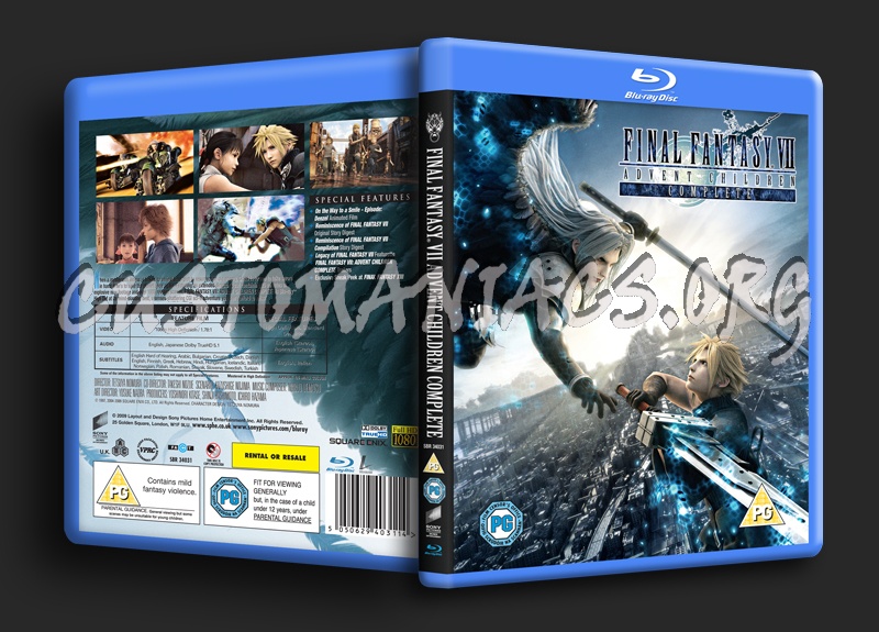 Final Fantasy VII Advent Children blu-ray cover