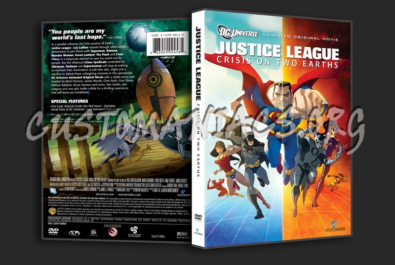 Justice League: Crisis on Two Earths dvd cover