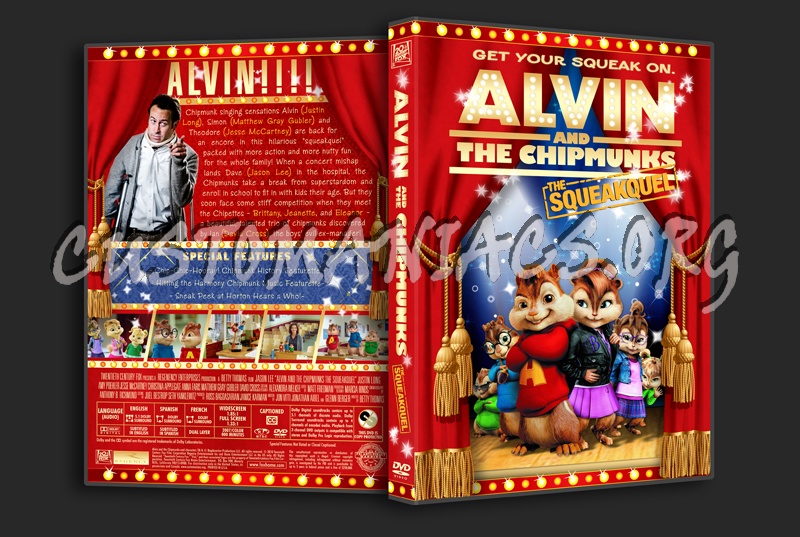 Alvin and the Chipmunks 2 - The Squeakquel dvd cover
