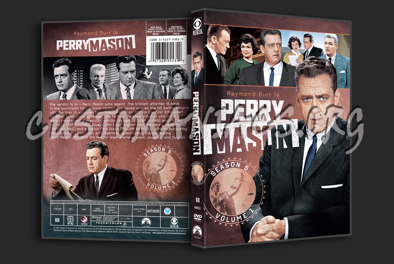 Perry Mason Season 5 Volume 1 dvd cover