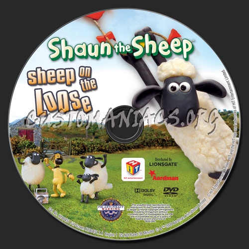 Shaun the Sheep Sheep on the Loose dvd label