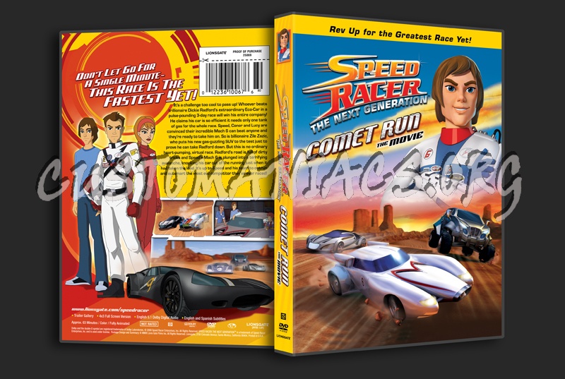 Speed Racer The Next Generation Comet Run The Movie dvd cover