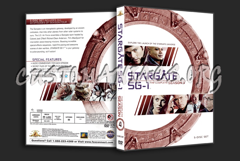 Stargate SG1 Season 4 dvd cover