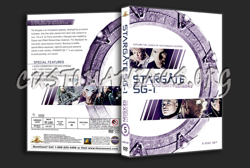 Stargate SG1 Season 5 dvd cover