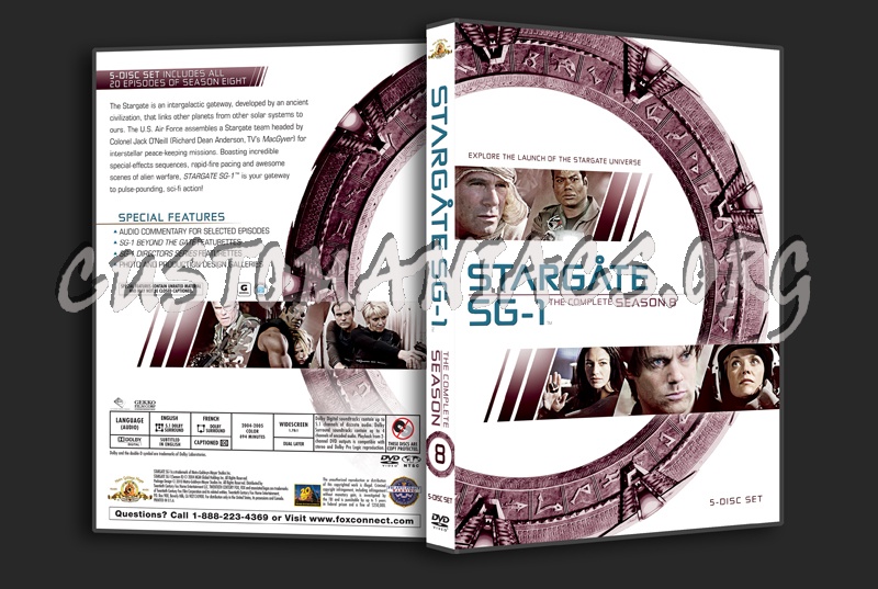 Stargate SG1 Season 8 dvd cover