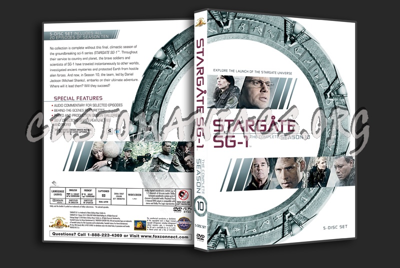 Stargate SG1 Season 10 dvd cover