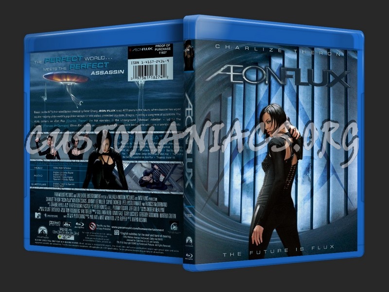 on Flux / Aeon Flux blu-ray cover