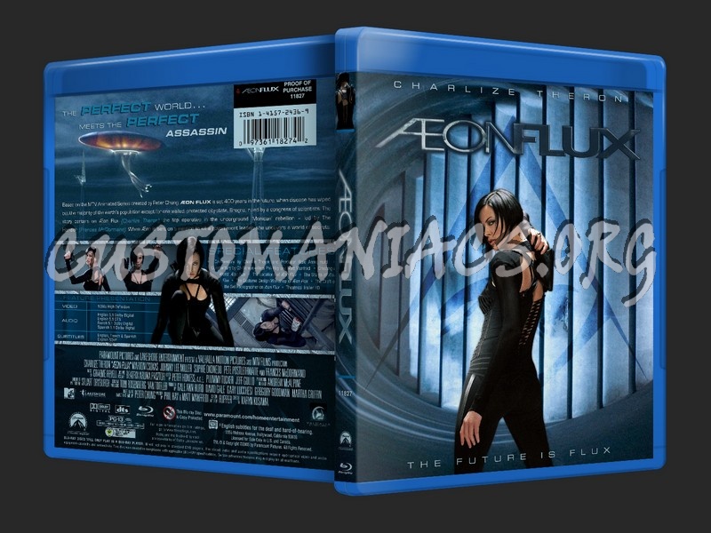 on Flux / Aeon Flux blu-ray cover