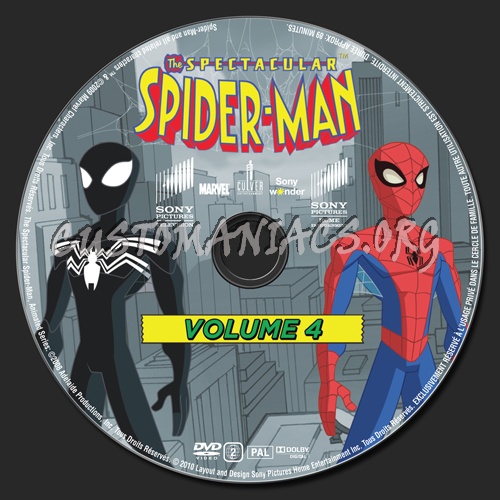 The Spectacular Spider-Man Volume 4 dvd label