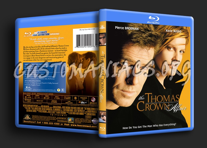 The Thomas Crown Affair blu-ray cover