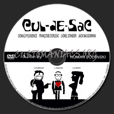 Cul-De-Sac dvd label