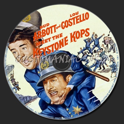 Bud Abbott and Lou Costello Meet The Keystone Kops dvd label