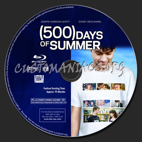 (500) Days of Summer blu-ray label