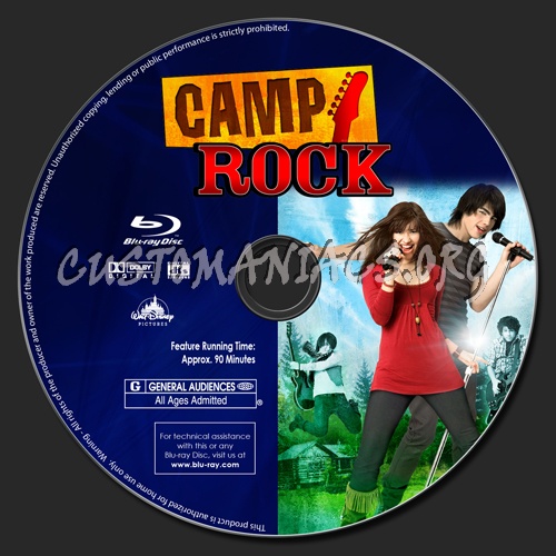 Camp Rock blu-ray label