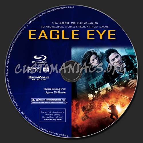 Eagle Eye blu-ray label