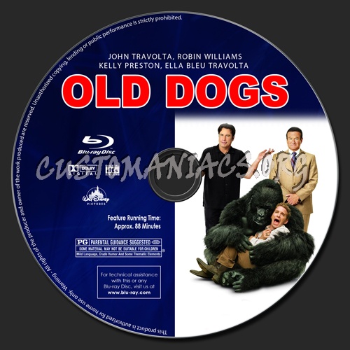 Old Dogs blu-ray label