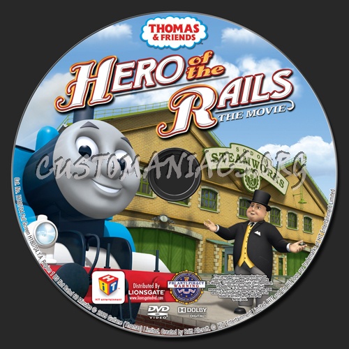 Thomas & Friends: Hero of the Rails dvd label