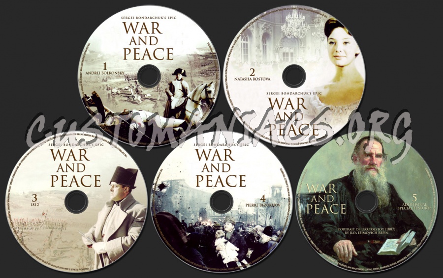 War and Peace dvd label